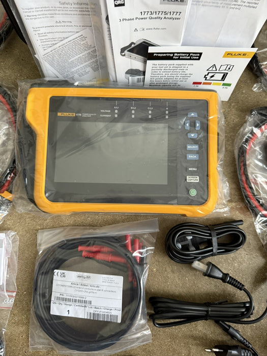 FLUKE 1775 THREE-PHASE POWER QUALITY ANALYZER KIT CALIBRATED 2025 NEW SEALED