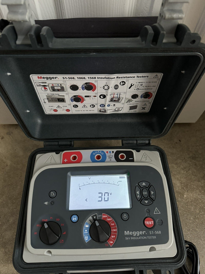 MEGGER S1-568 5 KV DC INSULATION RESISTANCE TESTER