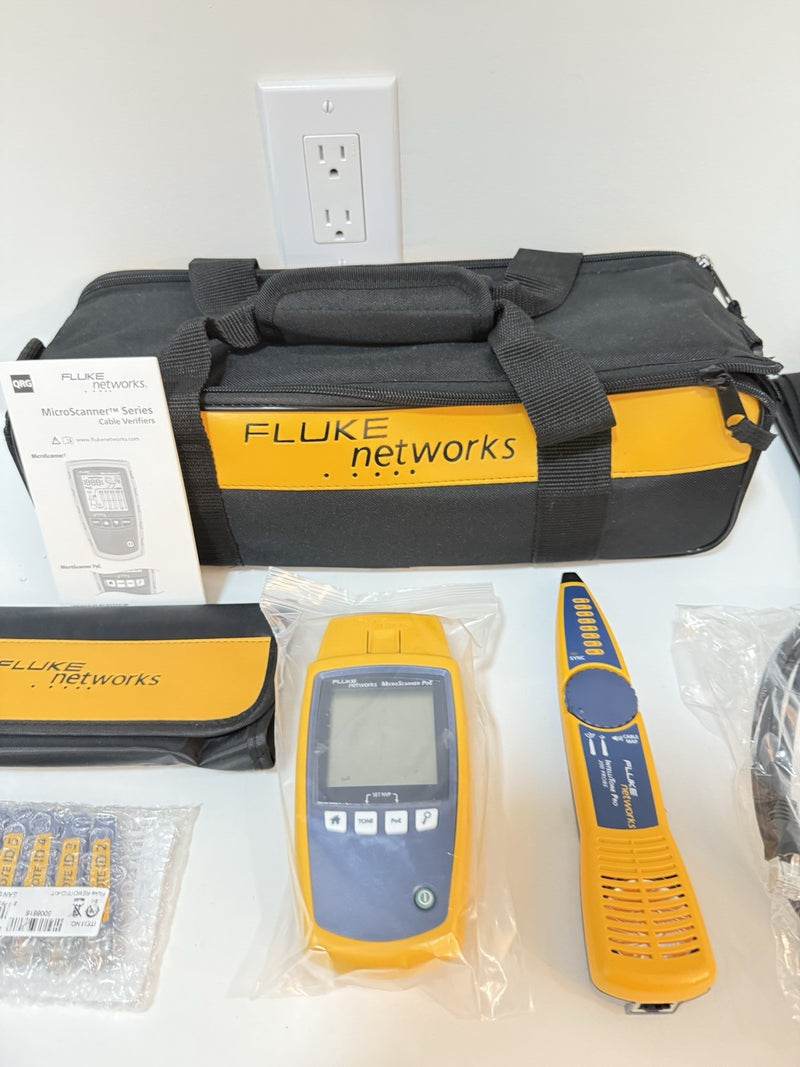 FLUKE NETWORKS MICROSCANNER POE CABLE VERIFIER KIT MS-POE-KIT