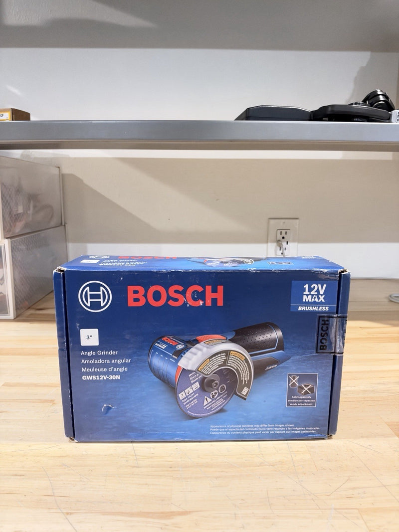 BOSCH GWS12V-30N 12V MAX BRUSHLESS 3” CORDLESS ANGLE GRINDER BARE TOOL (NEW)