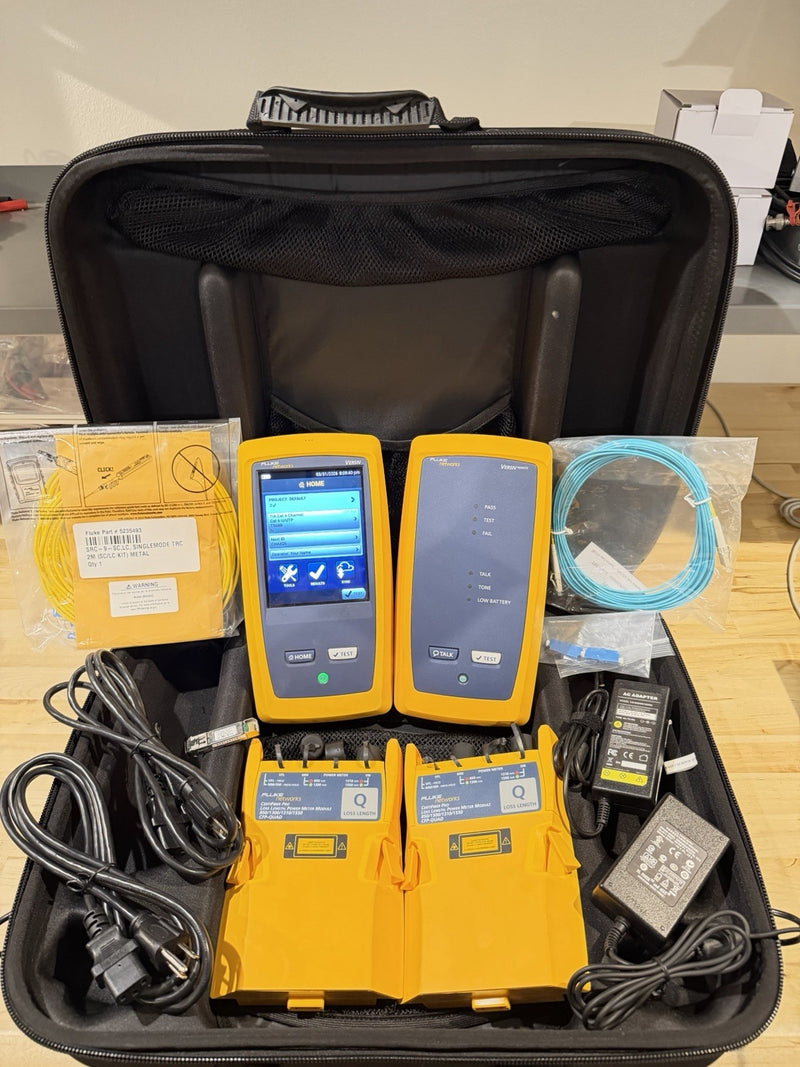 FLUKE NETWORKS CFP-100-Q CERTIFIBER PRO QUAD OLTS V1 WITH WIFI TESTED