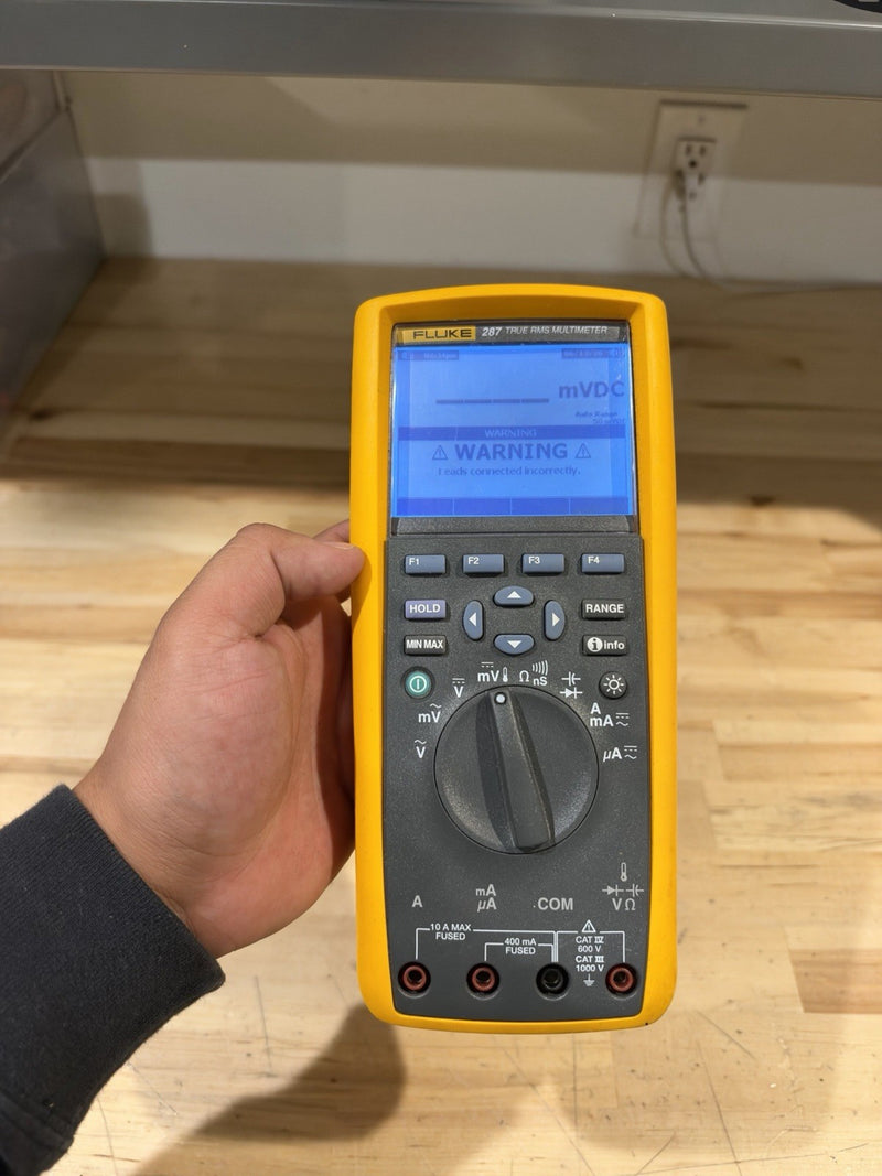 FLUKE 287 TRUE-RMS LOGGING MULTIMETER (PARTS ONLY) FOR PARTS NO BACK COVER