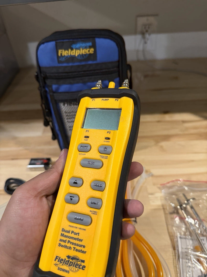 FIELDPIECE SDMN6 DUAL PORT MANOMETER & PRESSURE SWITCH TESTER