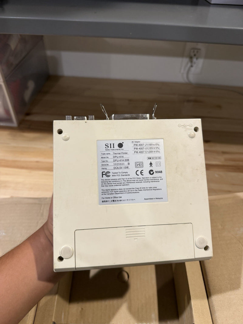 SEIKO SII DPU-414 THERMAL PRINTER + POWER SUPPLY TESTED