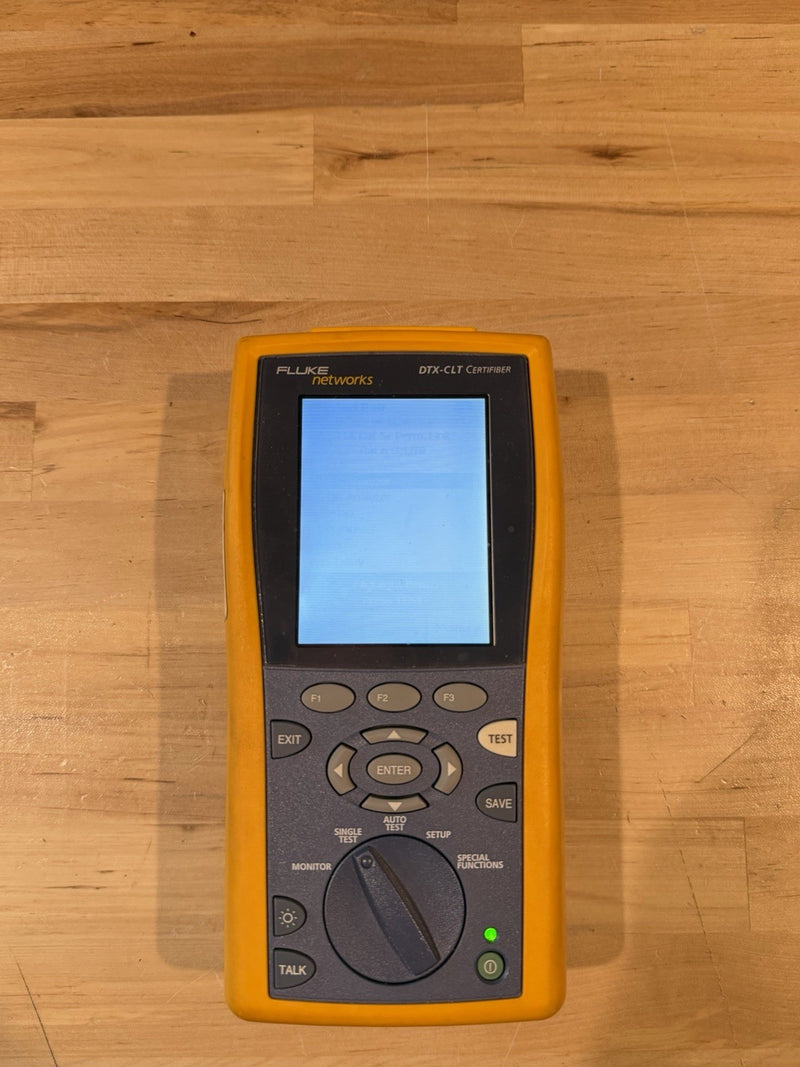 FLUKE NETWORKS DTX-CLT MAINFRAME & W/ CHARGER (TESTED)