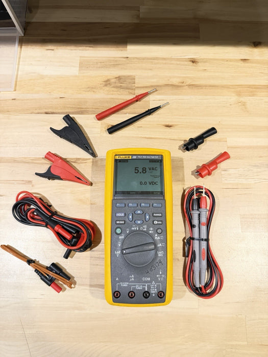 FLUKE 289 TRUE RMS DIGITAL MULTIMETER KIT W/ ACCESSORIES (TESTED) SHIPS FAST