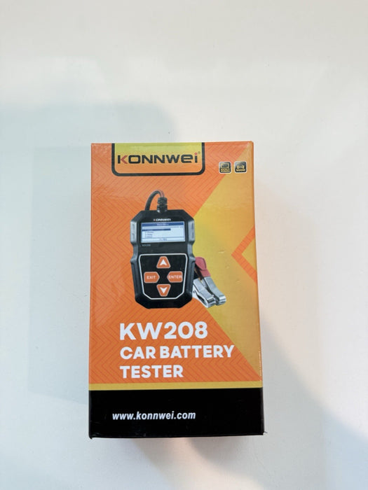 KONNWEI KW208 12V CAR BATTERY TESTER 100-2000 CCA LOAD BATTERY ANALYZER TEST