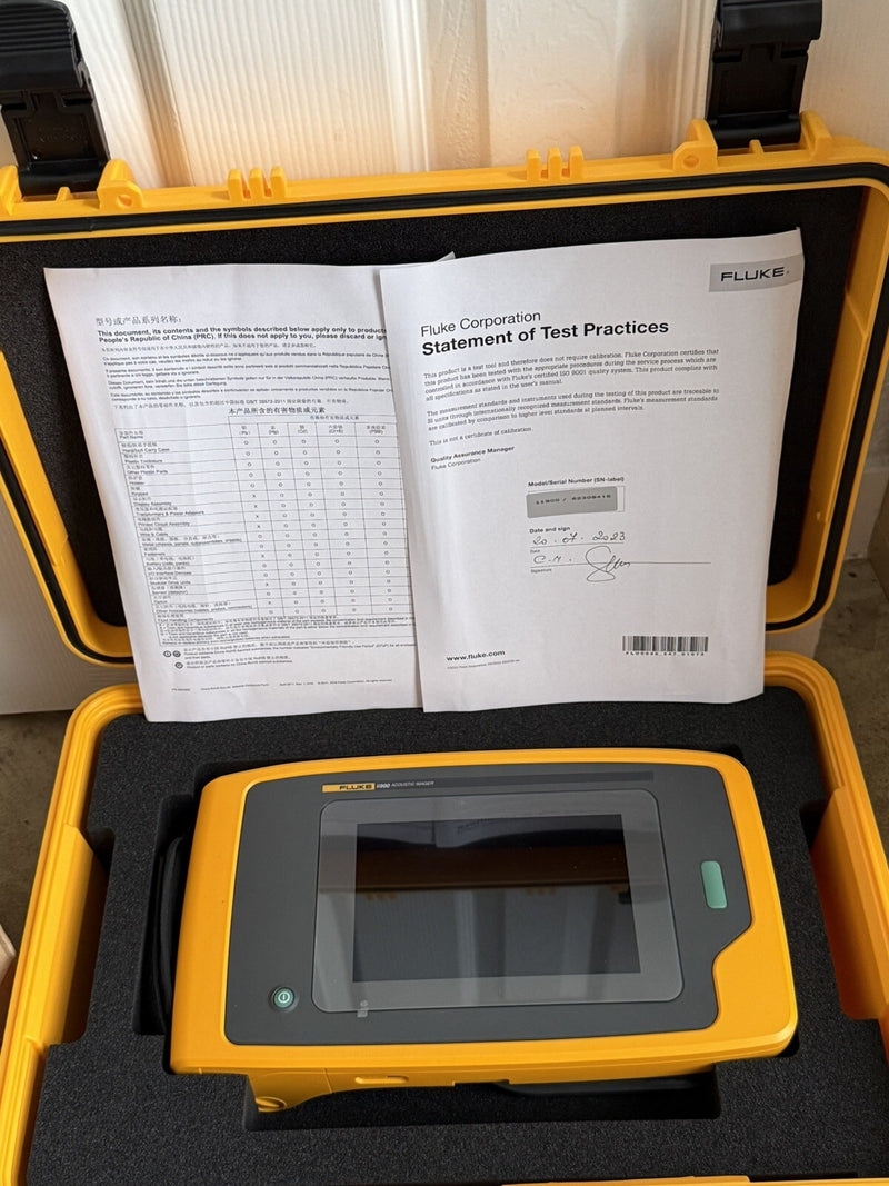 FLUKE II900 INDUSTRIAL ACOUSTIC MFD 2023
