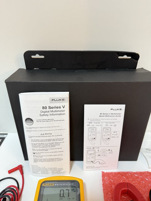 FLUKE 87 V MULTIMETER COMBI KIT IMSK WITH I400 CLAMP & LEADS NEW SEALED