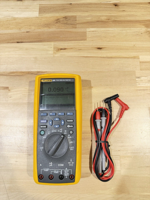 FLUKE 289 TRUE RMS ELECTRONIC LOGGING DIGITAL MULTIMETER WITH LEADS & CLIPS #4