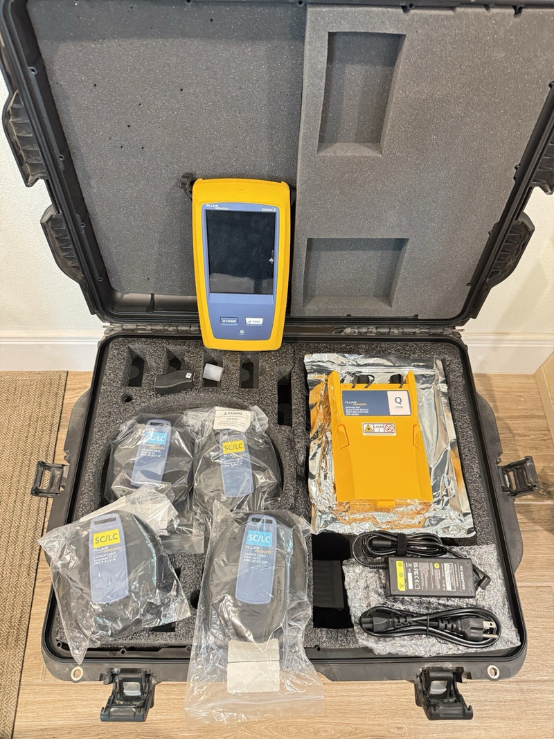 FLUKE NETWORKS OFP2-100-QI OPTIFIBER PRO QUAD OTDR V2 WITH ACCESSORIES