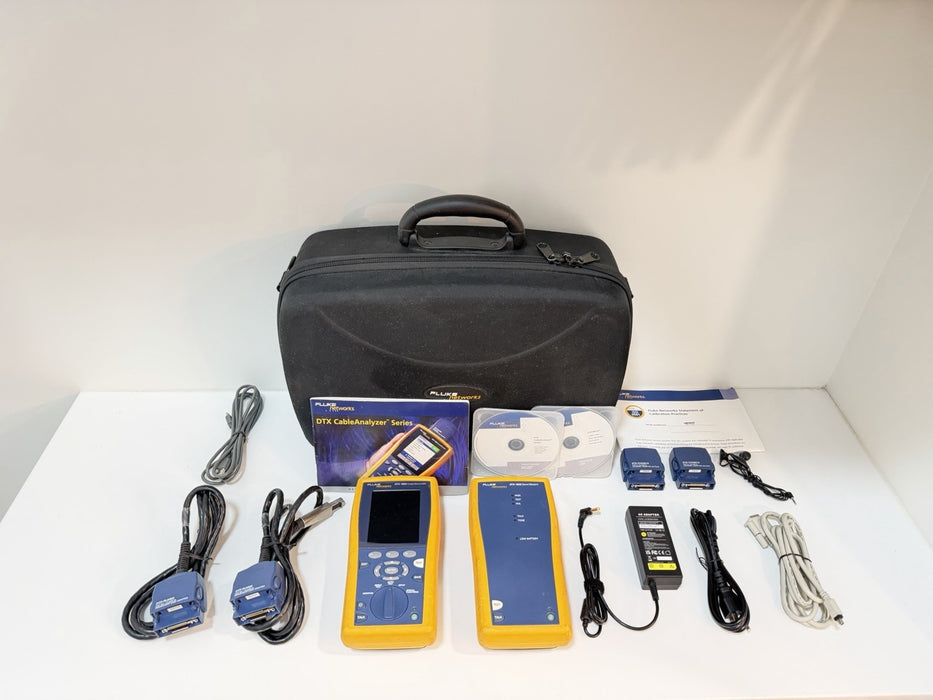 FLUKE NETWORKS DTX-1800 DTX CABLE ANALYZER KIT & PLA002 TESTED