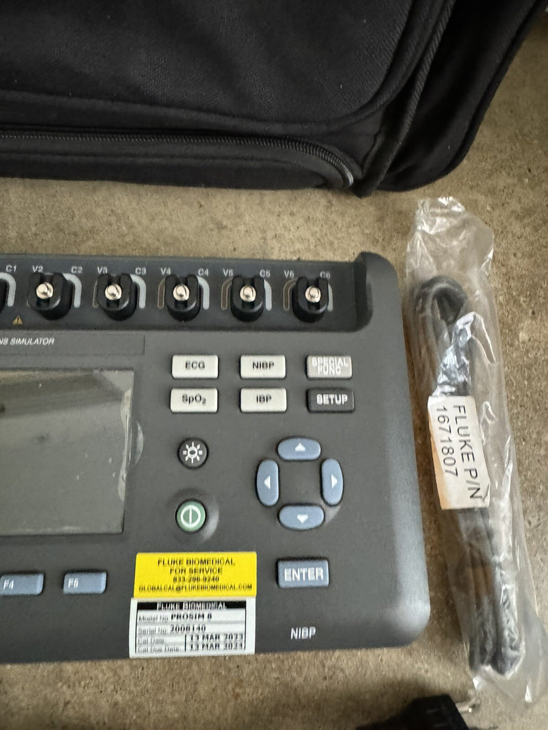FLUKE BIOMEDICAL PROSIM 8 VITAL SIGNS SIMULATOR CALIBRATED 2024