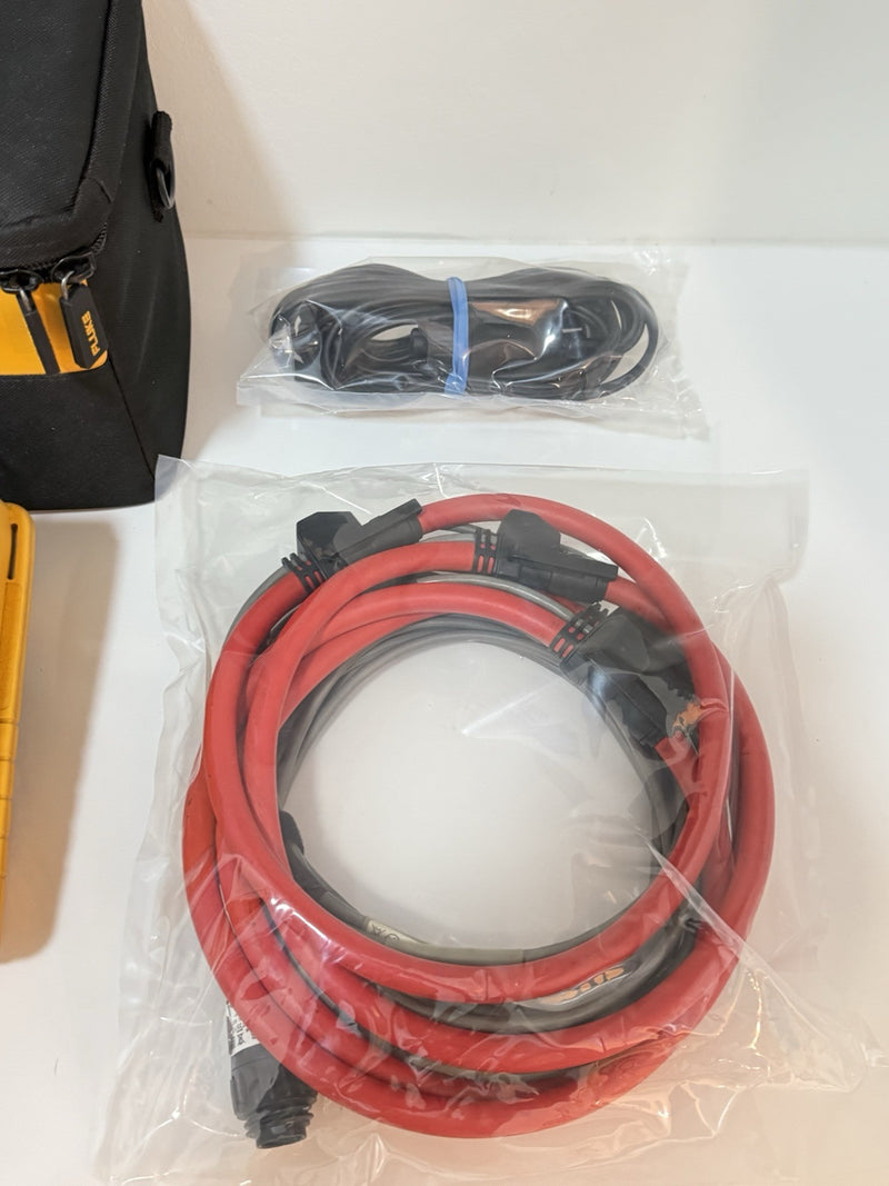 FLUKE 1735 THREE-PHASE POWER LOGGER WITH PROBES CASE CHARGER CALIBRATED 2024