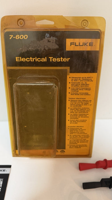 FLUKE 7-600 ELECTRICAL TESTER (NEW SEALED) - FREE SHIPPING (RARE)