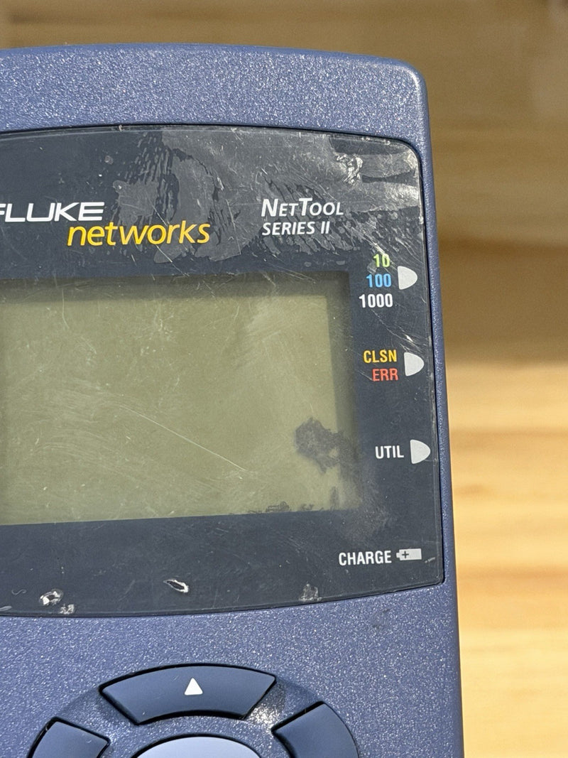 FLUKE NETWORKS NET TOOL SERIES II WITH CHARGER TESTED