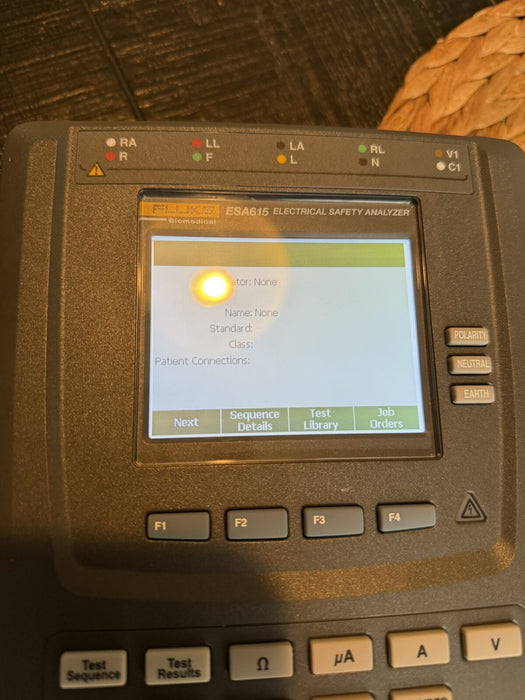FLUKE ESA615 EU 230V ELECTRICAL SAFETY ANALYZER CALIBRATED 2024