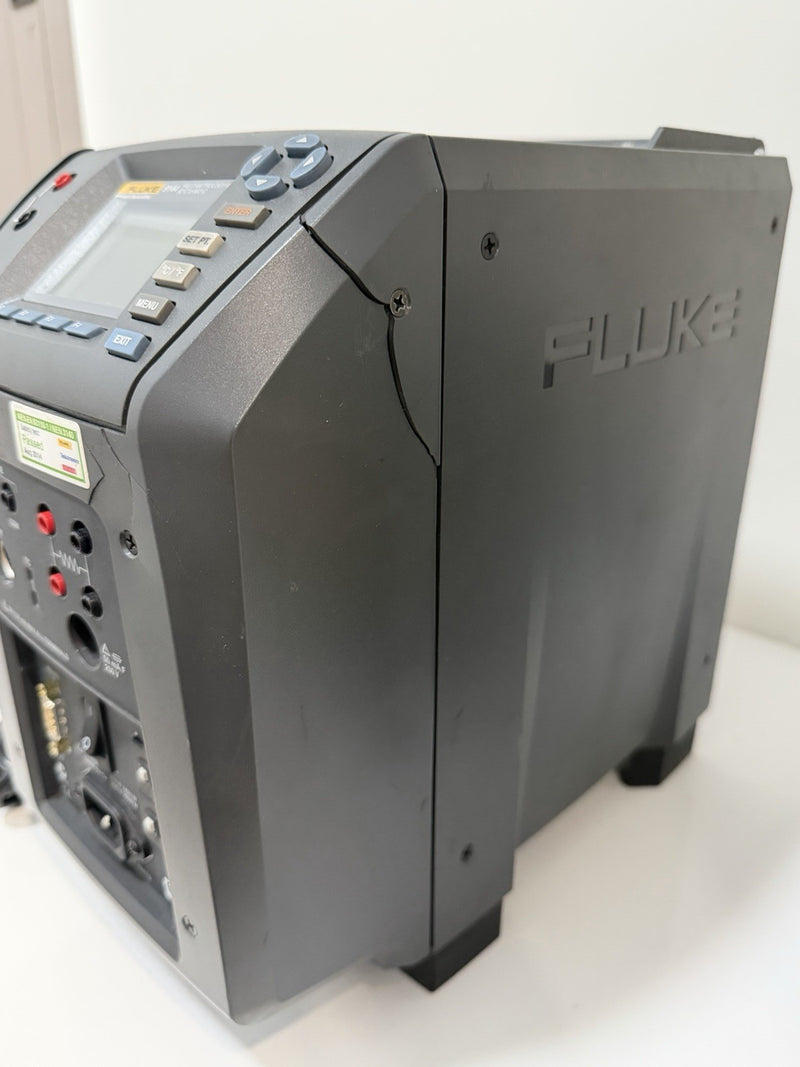 FLUKE 9144 FIELD METROLOGY WELL 50°C TO 660°C TEMPERATURE CALIBRATOR & LEADS