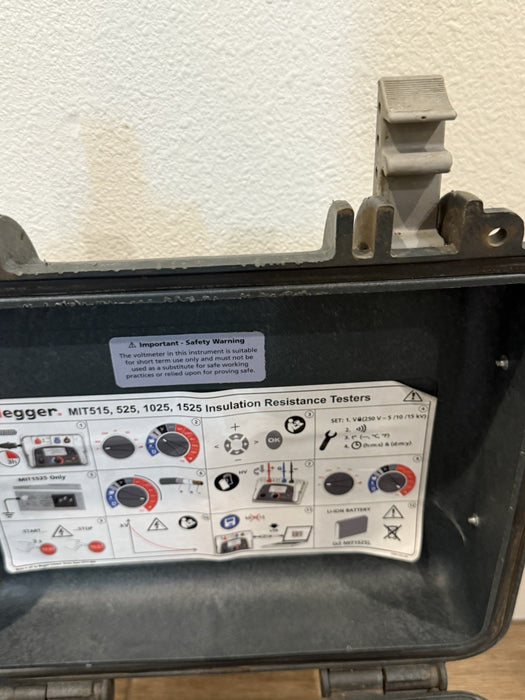 MEGGER MIT1025 10KV INSULATION TESTER WITH CHARGER