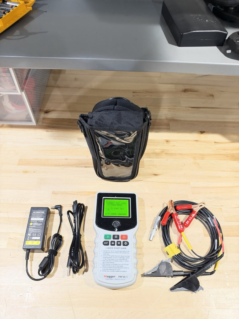 MEGGER TTR-25-1 SINGLE & THREE PHASE TRANSFORMER TURN-RATIO TEST SET SHIPS FREE