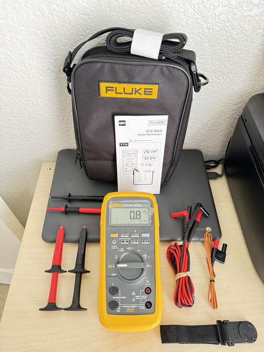 Fluke 87V MAX E2 Industrial Electrician Combo Kit / SHIPS FAST - FREE SHIPPING