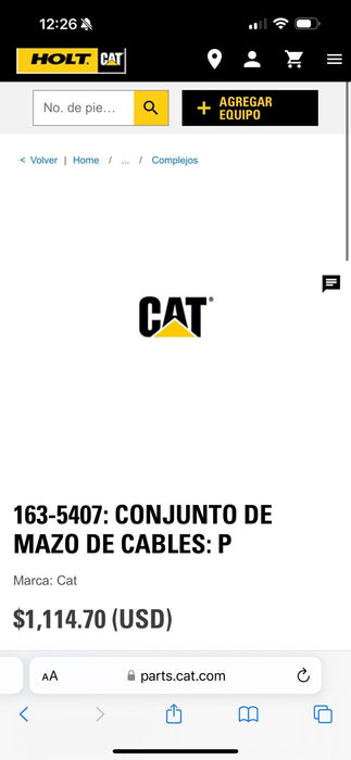 CAT 163-5407 HARNESS (NEW) FREE SHIPPING