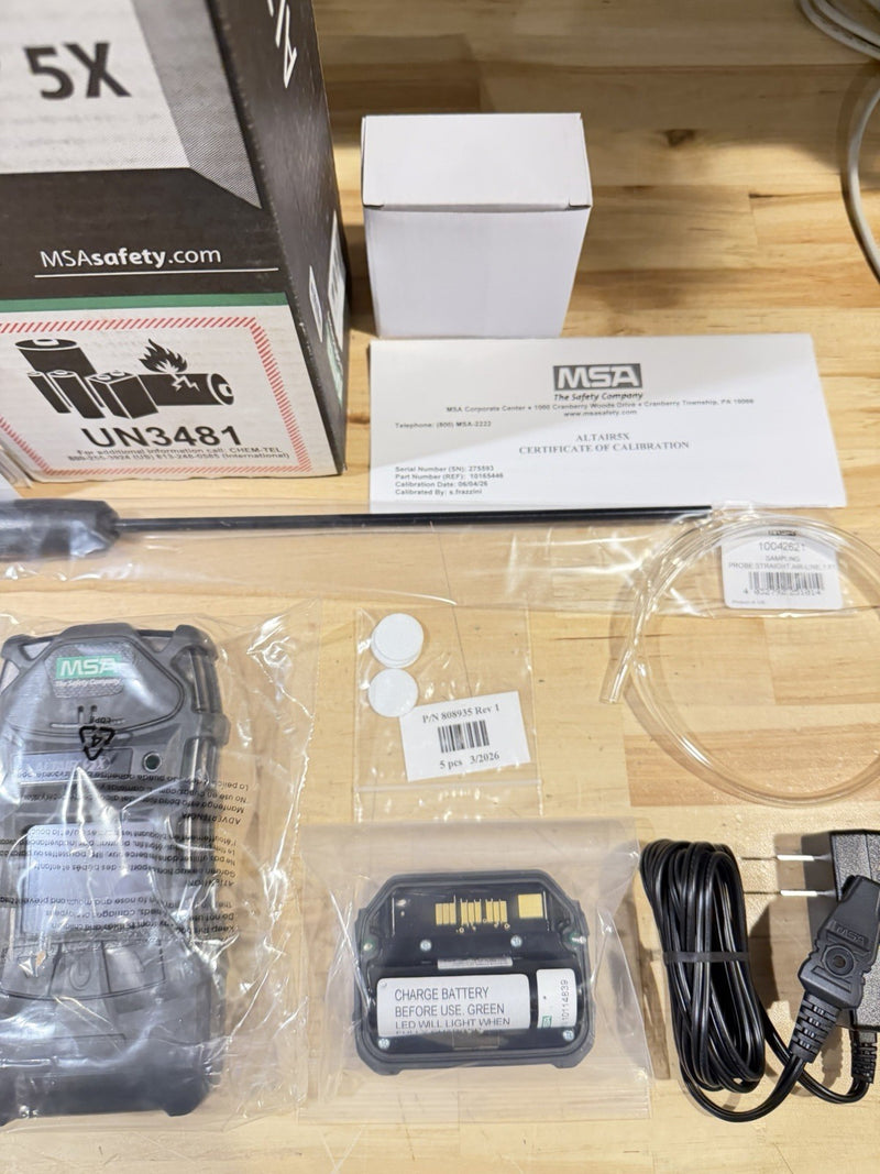 MSA ALTAIR 5X 10165446 MULTIGAS PID DELUXE DETECTOR KIT W/ PROBE KIT -NEW SEALED