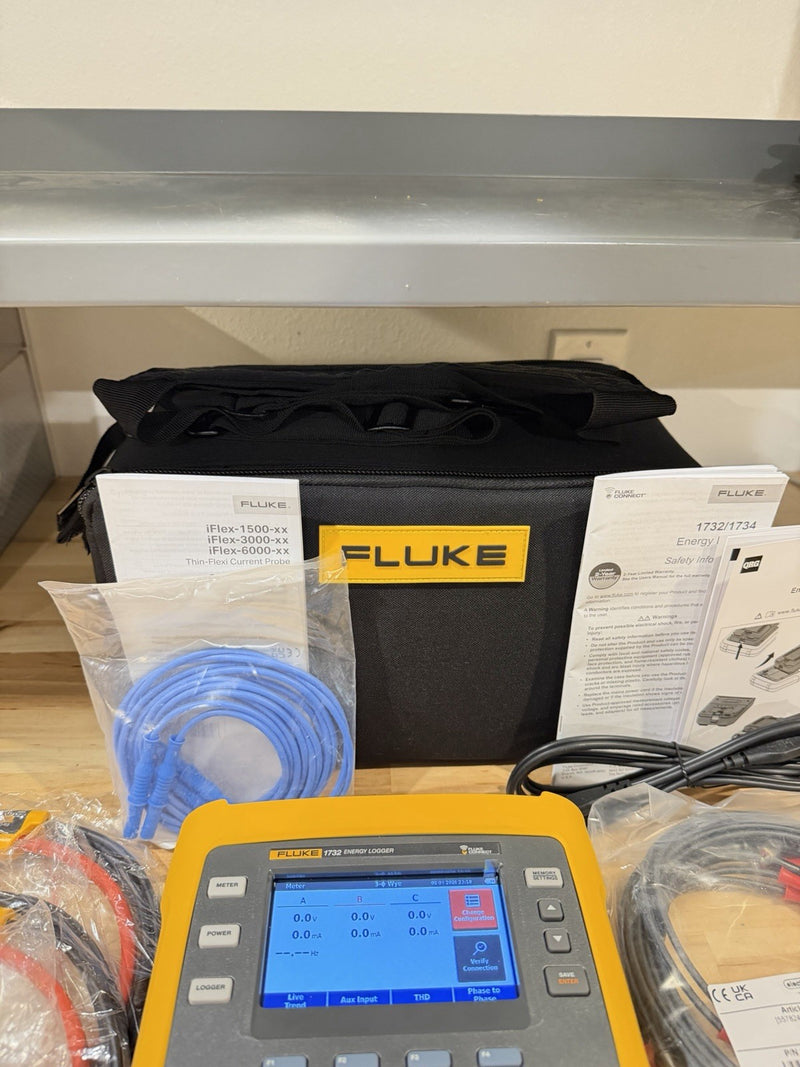 FLUKE 1732/EUS ENERGY LOGGER BOX KIT- SHIPS FAST (FREE SHIPPING)