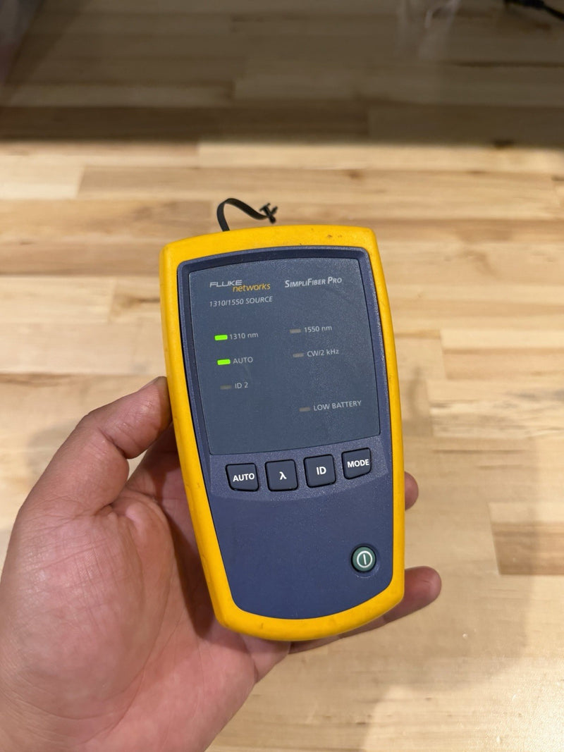 FLUKE NETWORKS SIMPLIFIBER PRO 1310/1350 SOURCE TESTED