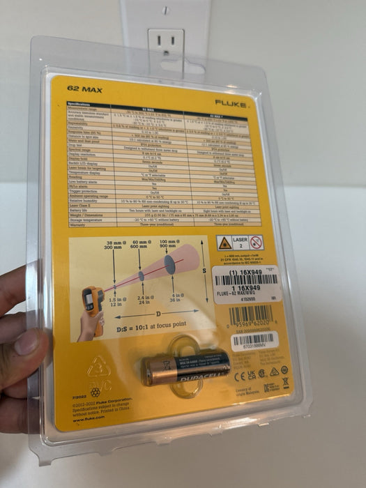 FLUKE 62 MAX INFRARED THERMOMETER (NEW FACTORY SEALED) SHIPS FAST
