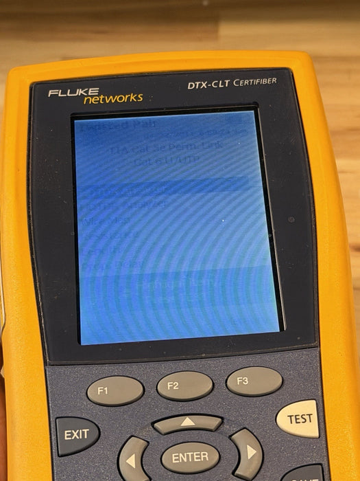 FLUKE NETWORKS DTX-CLT MAINFRAME & W/ CHARGER (TESTED)