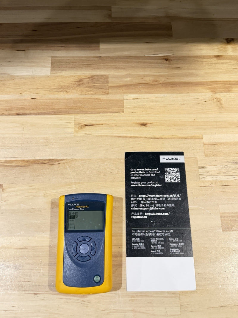 FLUKE NETWORKS LINKRUNNER PRO TESTER TESTED