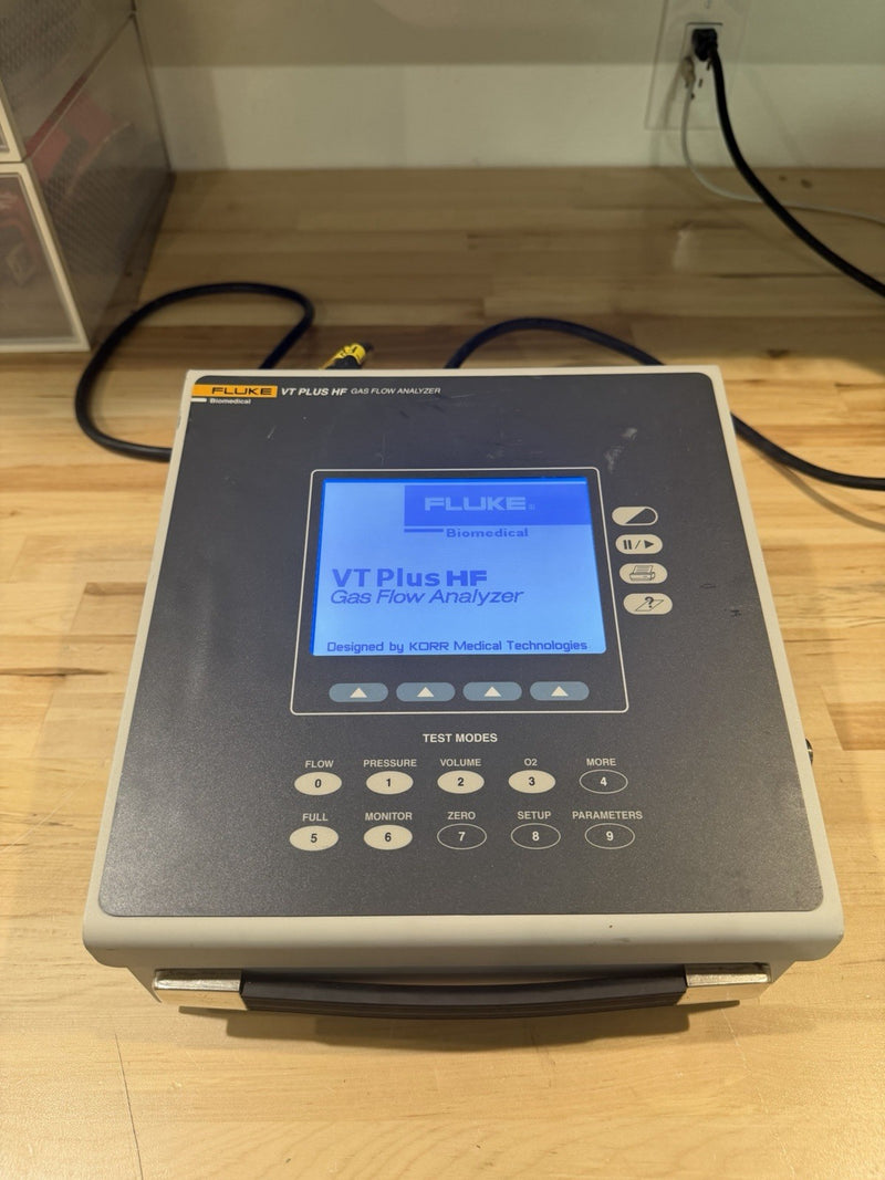 FLUKE VT PLUS HF GAS FLOW ANALYZER WITH BAG & CHARGER TESTED