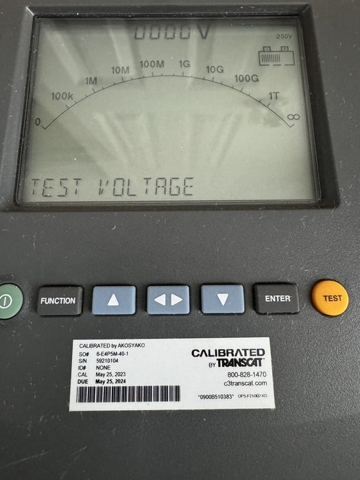 FLUKE 1550C 5KV INSULATION TESTER W CASE & LEADS /CALIBRATED 2024
