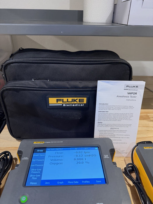 FLUKE VT900A GAS FLOW ANALYZER W/VAPOR & CHARGER-FREE SHIPPING (TESTED)