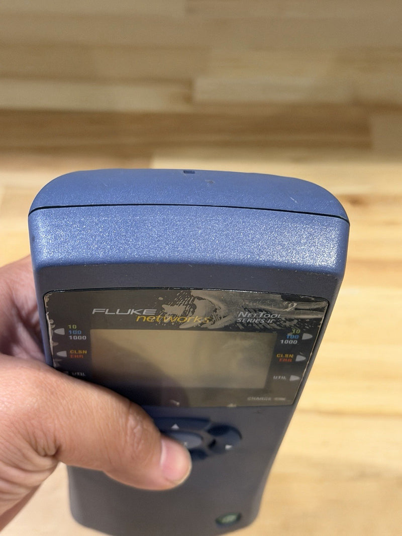 FLUKE NETWORKS NET TOOL SERIES II WITH CHARGER TESTED