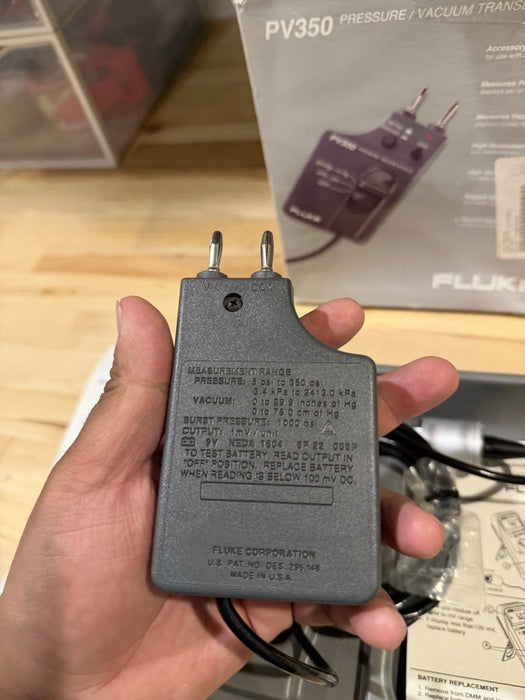 FLUKE PV350 PRESSURE VACUMM TRANSDUCER MODULE TESTED