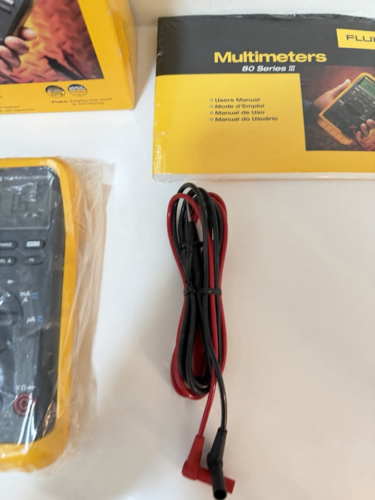 FLUKE 87 III TRUE RMS MULTIMETER (NEW FACTORY SEALED) TESTED - FREE SHIPPING
