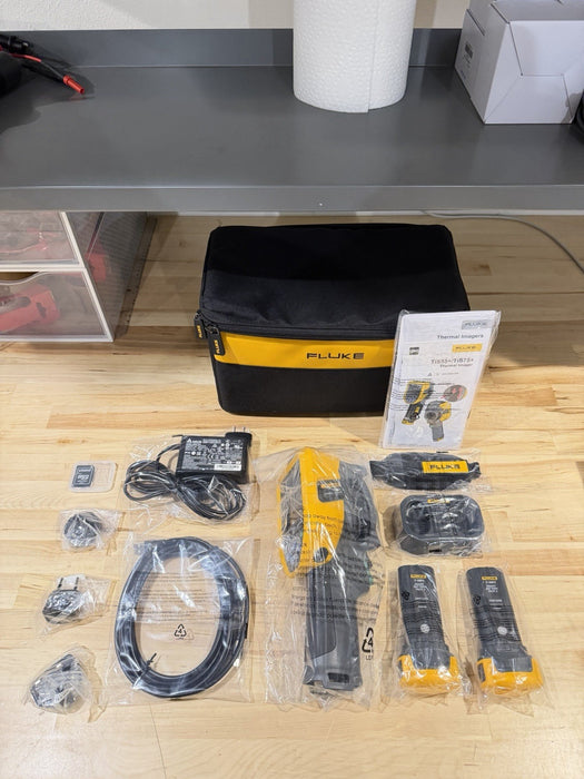 FLUKE TIS75+ 27 HZ 384X288 THERMAL IMAGING CANERA W/ ACCESSORIES (NEW SEALED)