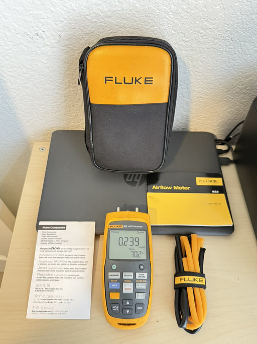 FLUKE 922 AIRFLOW METER/MICRO-MANOMETER (TESTED) SHIPS FAST