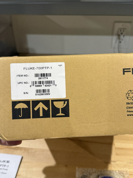 FLUKE 700PTP-1 PNEUMATIC TEST PUMP (NEW FACTORY SEALED) SHIPS FAST