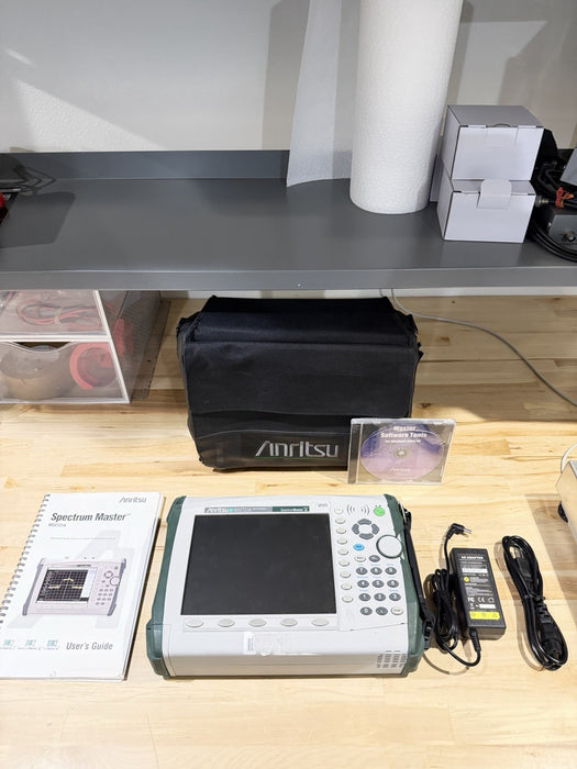 ANRITSU MS2721A SPECTRUM MASTER ANALYZER  W/ CHARGER & MANUAL (TESTED)SHIPS FREE