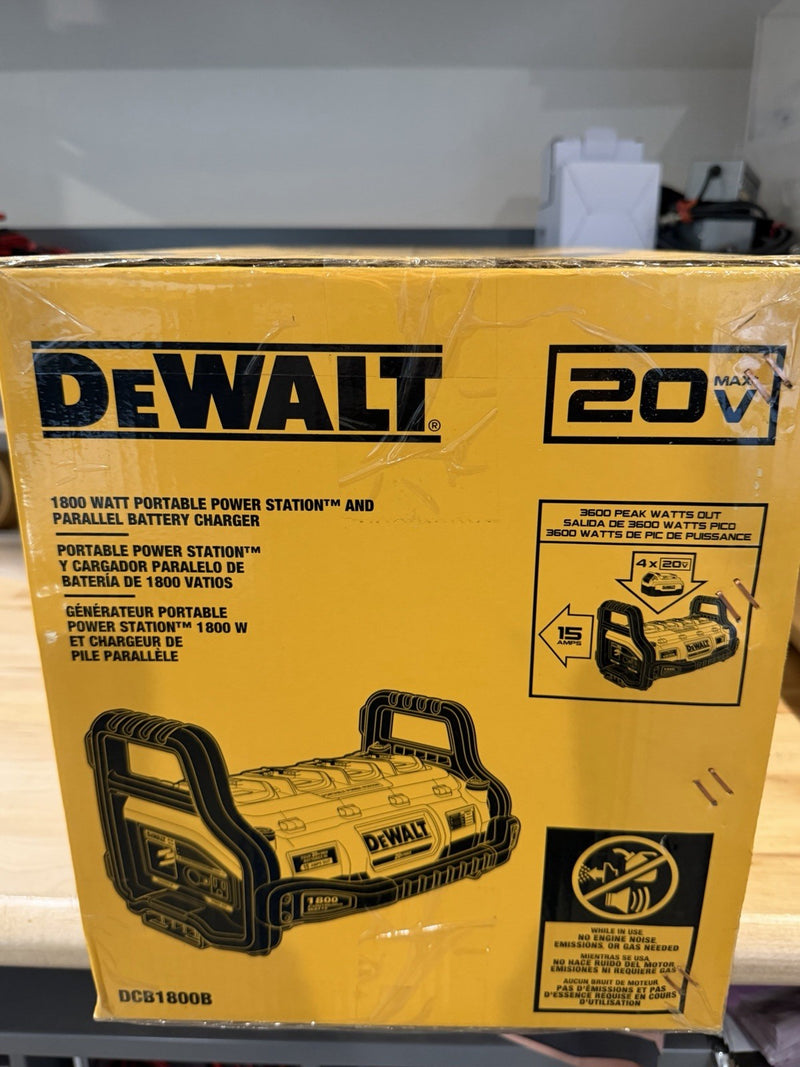 DEWALT DCB1800B 20V 1800 WATT PORTABLE POWER STATION & PARALLEL BATTERY CHARGER