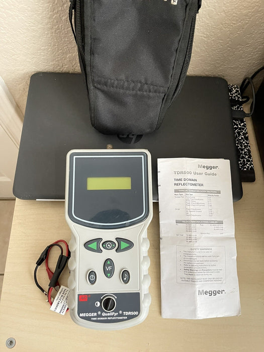 MEGGER TDR500 TIME DOMAIN REFLECTOMETER CABLE FAULT LOCATOR