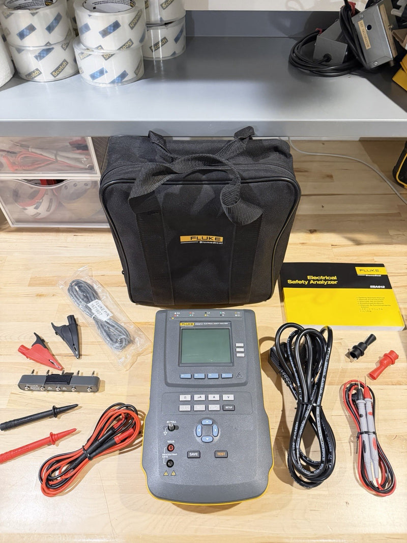 FLUKE ESA612 230V ELECTRICAL SAFETY ANALYZER WITH ACCESSORIES TESTED