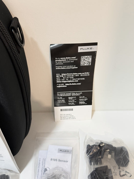 FLUKE 810 VIBRATION TESTER KIT & ACCESSORIES (NEW SEALED) FREE SHIPPING