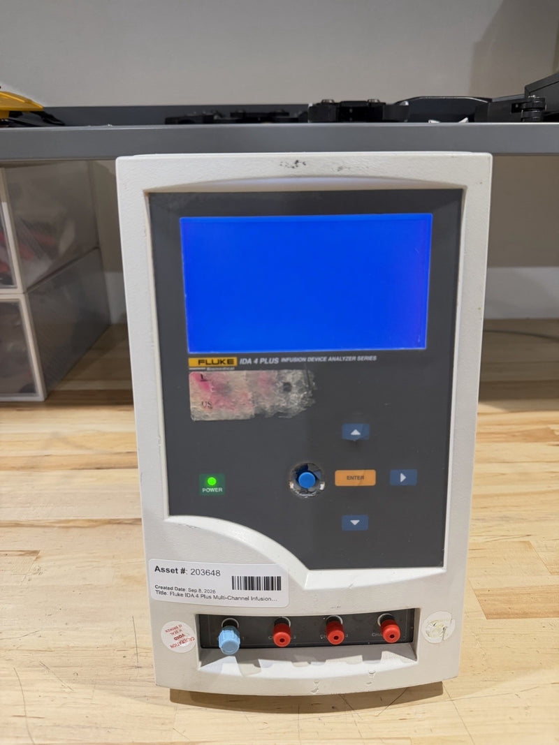 FLUKE BIOMEDICAL IDA 4 PLUS INFUSION DEVICE ANALYZER (PARTS ONLY) SHIPS FAST