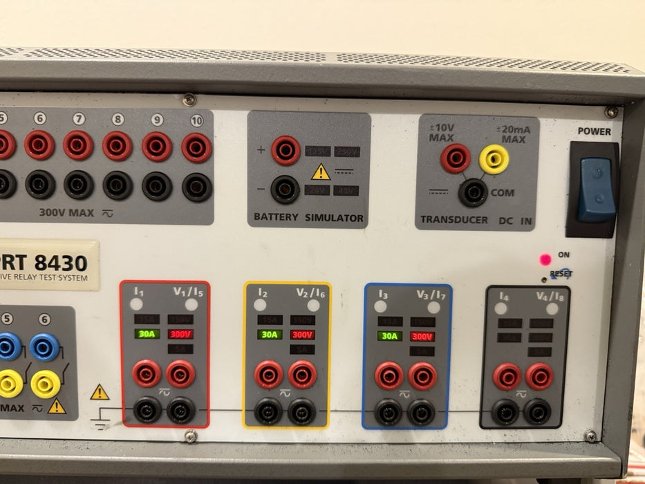 MEGGER MPRT8430 PROTECTIVE RELAY TESTING SYSTEM & TOUCHVIEW INTERFACE PARTS ONLY