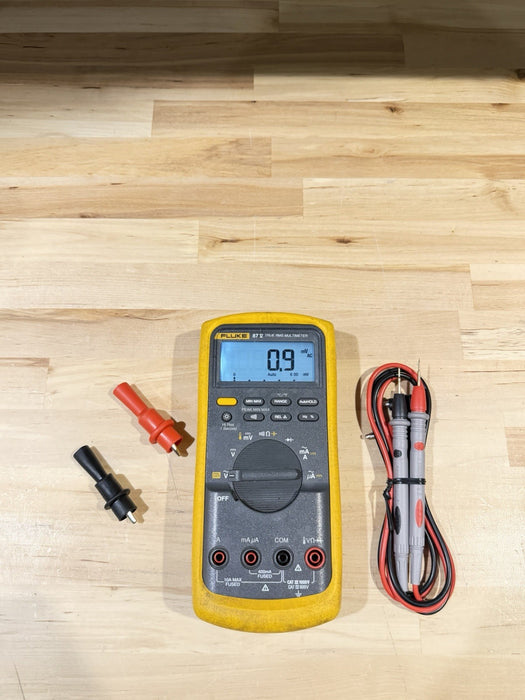 FLUKE 87V TRUE RMS MULTIMETER W/ LEADS (TESTED) SHIPS FAST