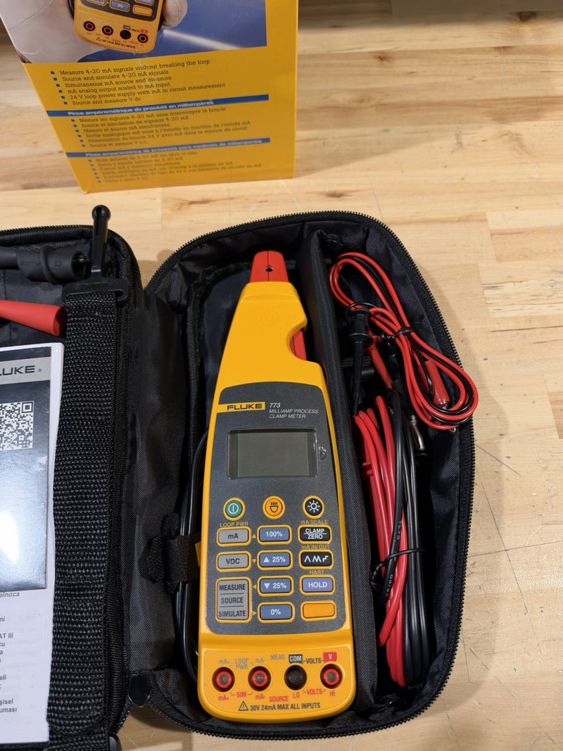 FLUKE 773 MILLIAMP PROCESS CLAMP (TESTED) NEW FREE SHIPPING - NEW